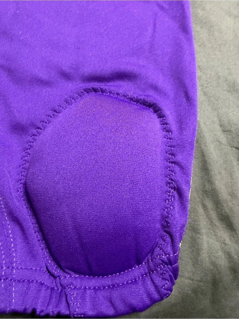 Nike Purple Football Shorts with White Side Stripe and Belt